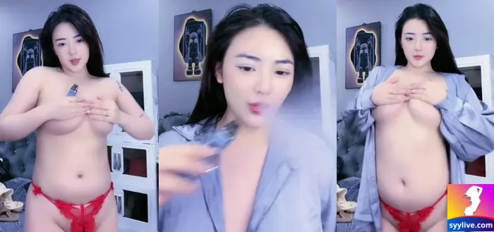 Vybaby Yylive Mặc Đầm Ngủ Show Hàng Nguyên Đêm Hình 4