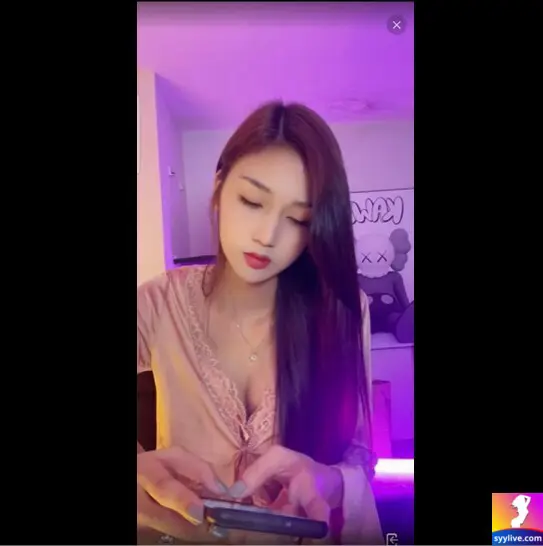 Vybaby Yylive Mặc Đầm Ngủ Show Hàng Nguyên Đêm Hình 6