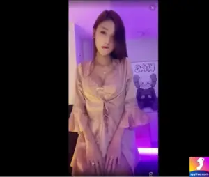 Vybaby Yylive Mặc Đầm Ngủ Show Hàng Nguyên Đêm Hình 8