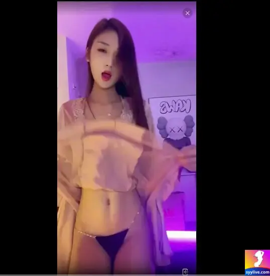 Vybaby Yylive Mặc Đầm Ngủ Show Hàng Nguyên Đêm Hình 9